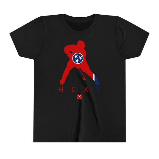 Tennesee Nashville State Flag Represent - HCKY - Youth Short Sleeve Tee